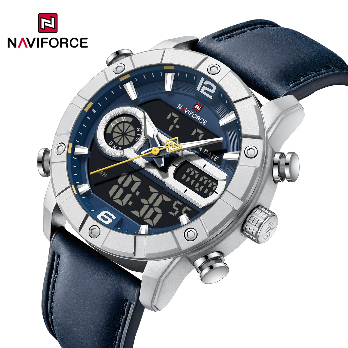 Naviforce Men Leather Double 9263