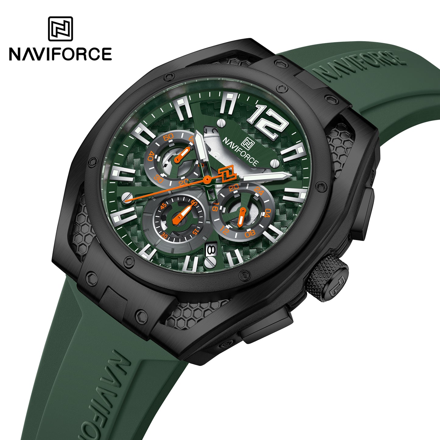 Naviforce Men Silicone Chrono 8063