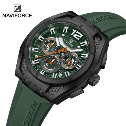 Naviforce Men Silicone Chrono 8063