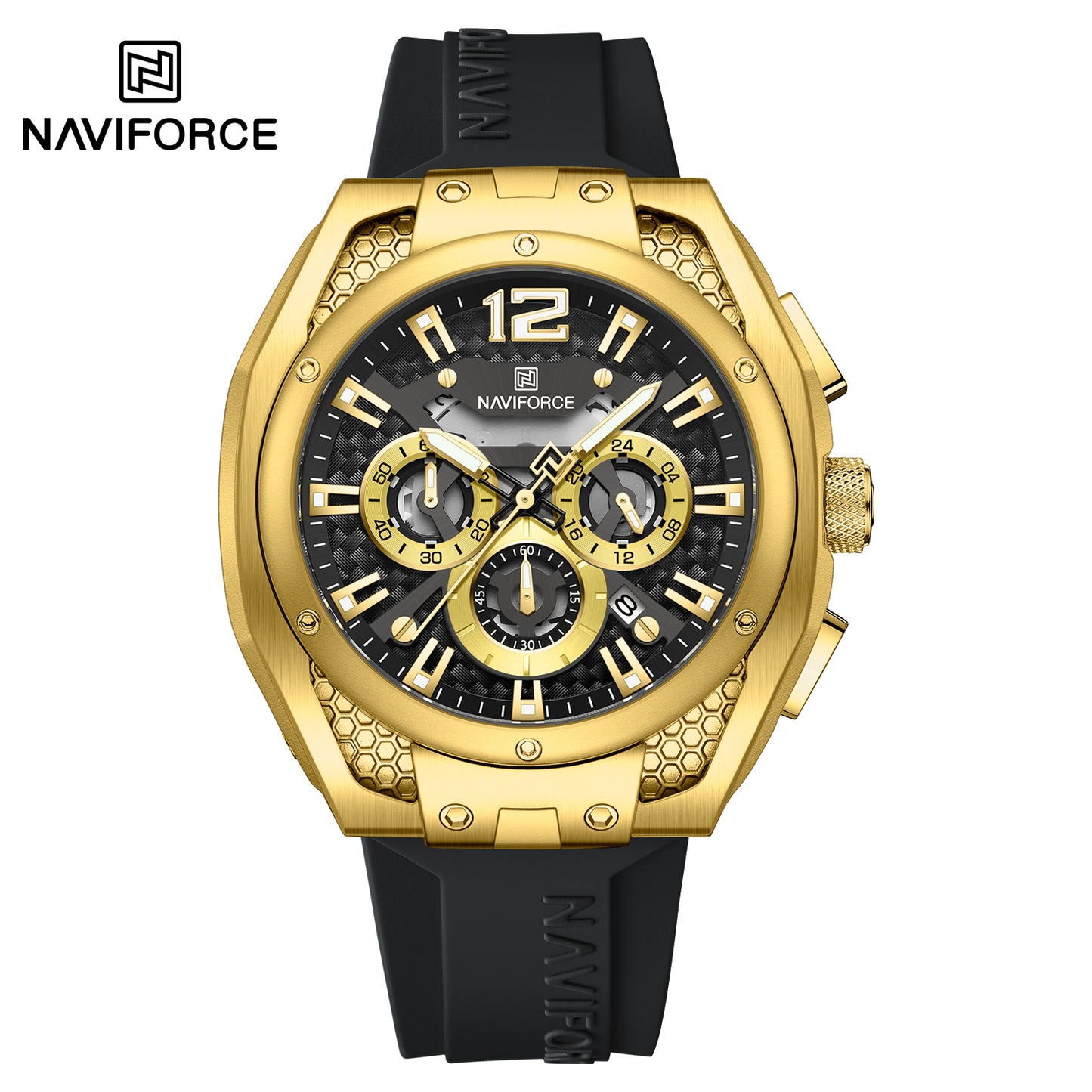 Naviforce Men Silicone Chrono 8063