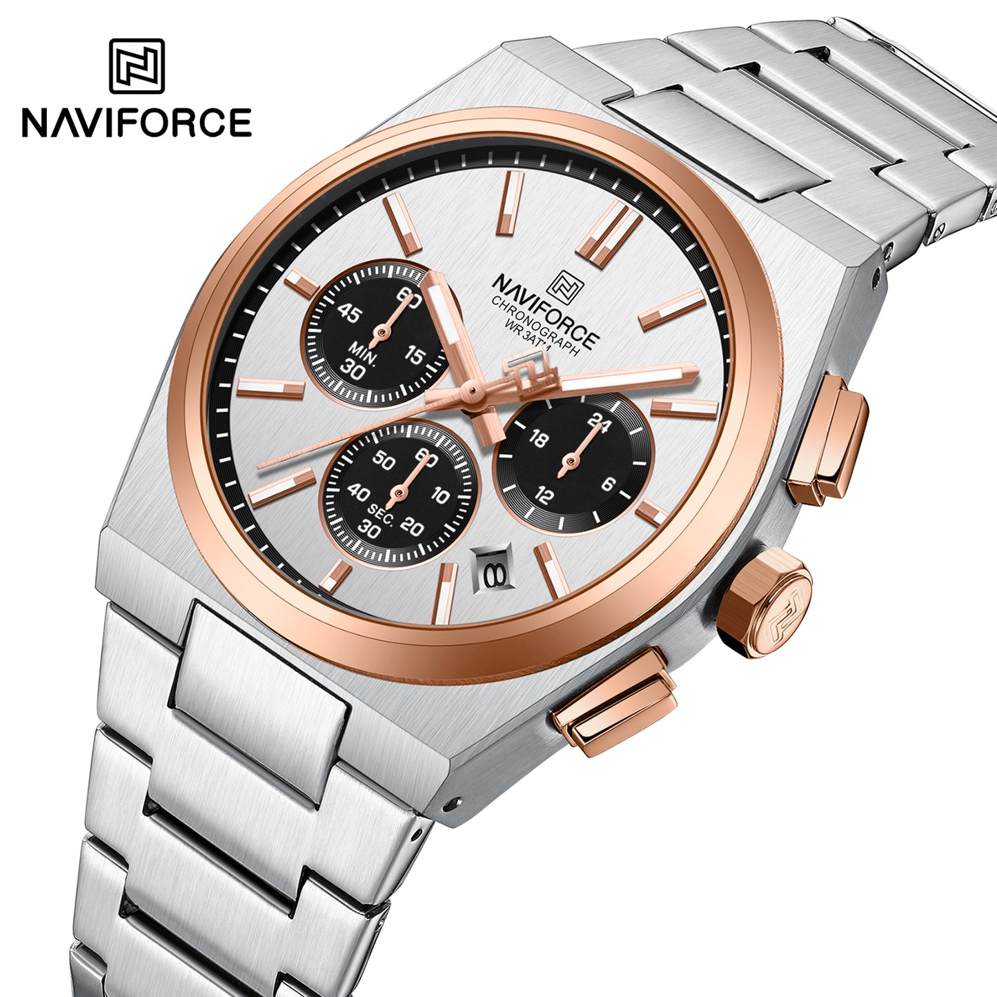 Naviforce Couple Chrono 8048