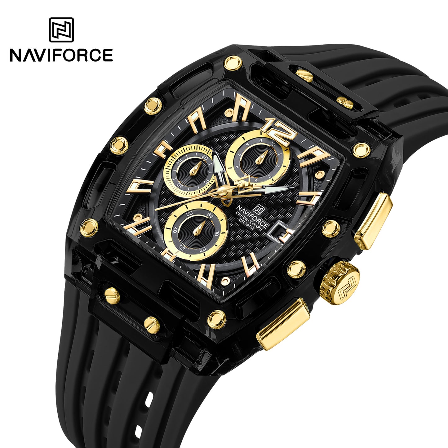 Naviforce Men Silicone Chrono 7105