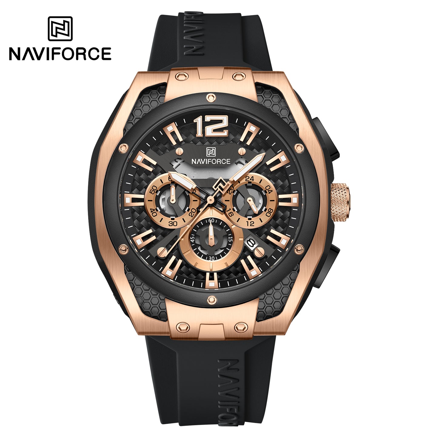 Naviforce Men Silicone Chrono 8063