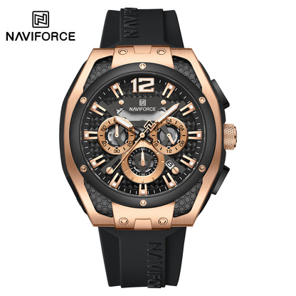 Naviforce Men Silicone Chrono 8063