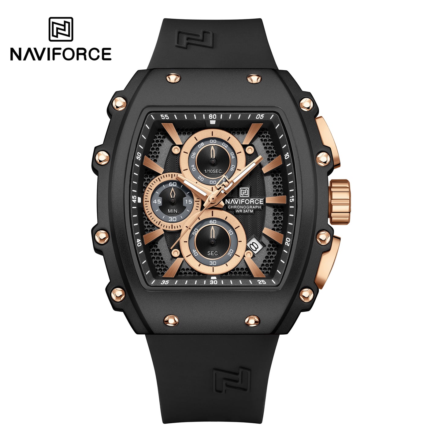 Naviforce Men Silicone Chrono 8070