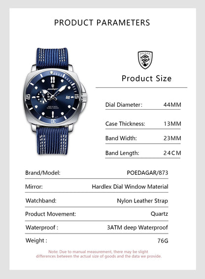 Poedagar Chrono Leather 873