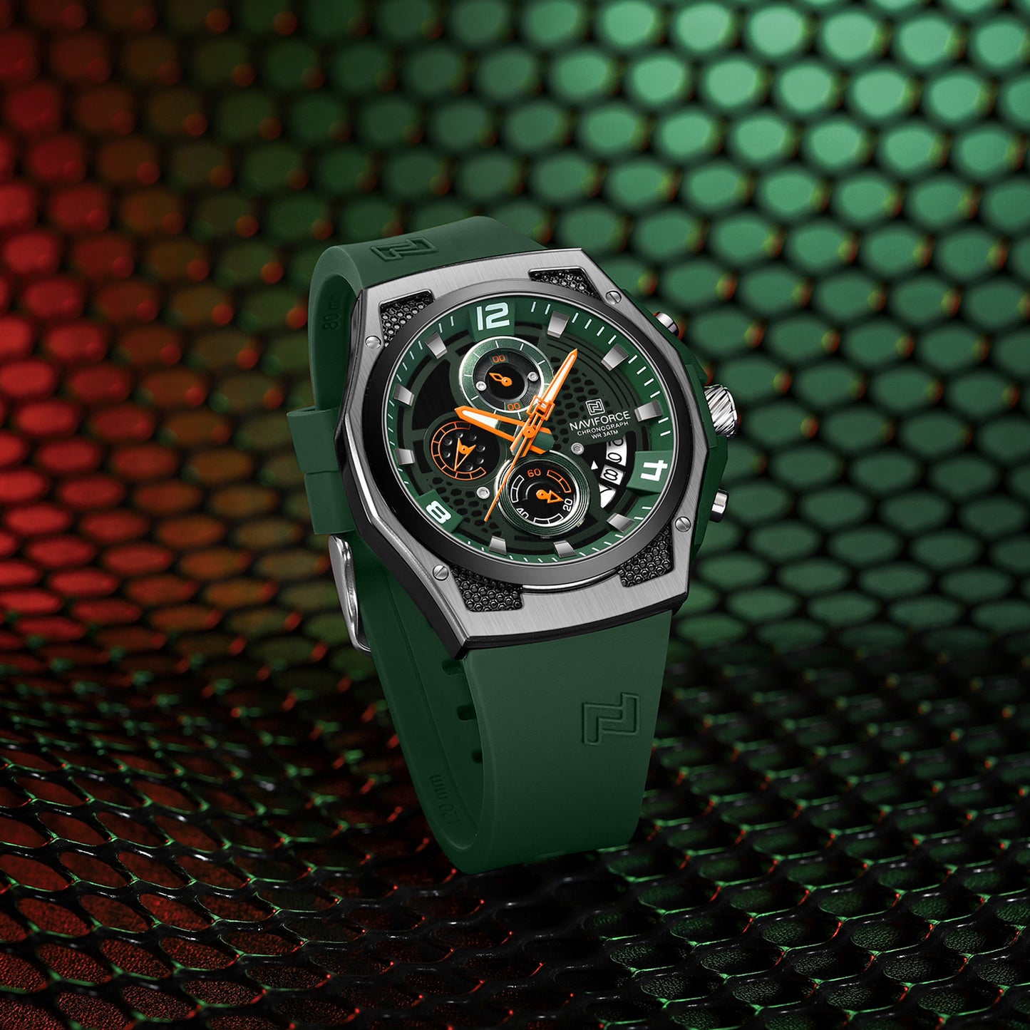 Naviforce Men Silicone Chrono 8051