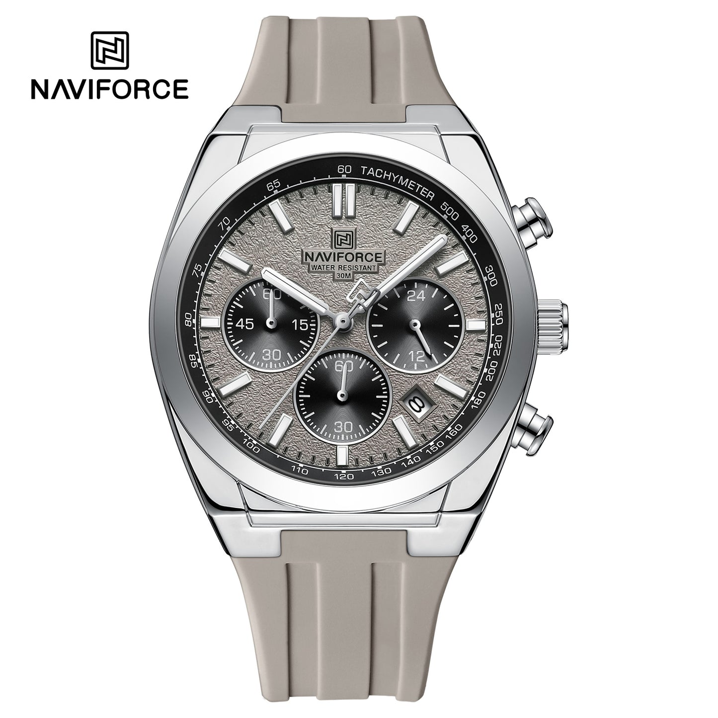 Naviforce Men Silicone Chrono 8080