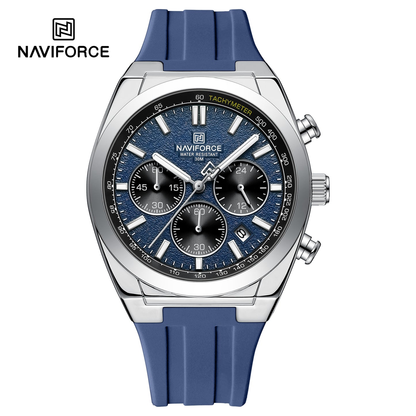 Naviforce Men Silicone Chrono 8080