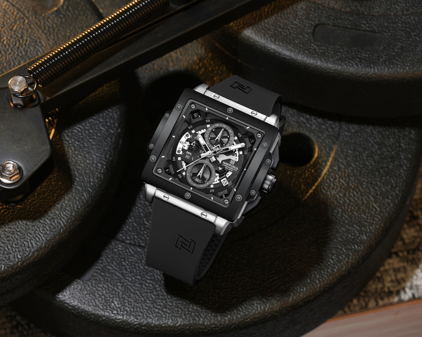 Naviforce Men Silicone Chrono 8064