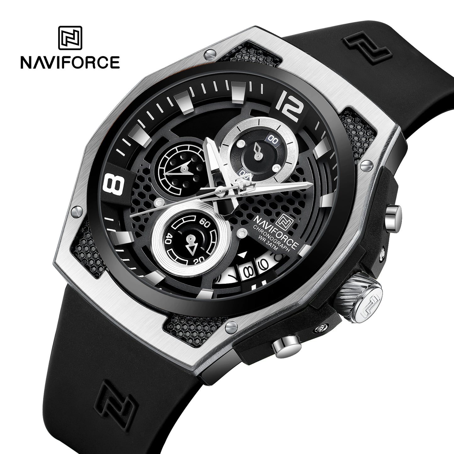 Naviforce Men Silicone Chrono 8051