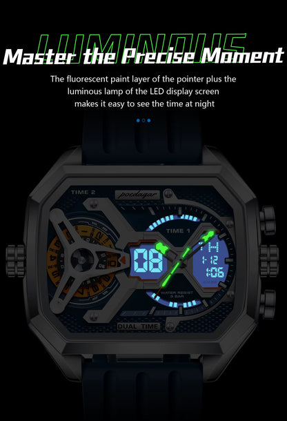 Poedagar Chrono Silicone E106