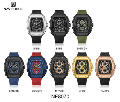 Naviforce Men Silicone Chrono 8070