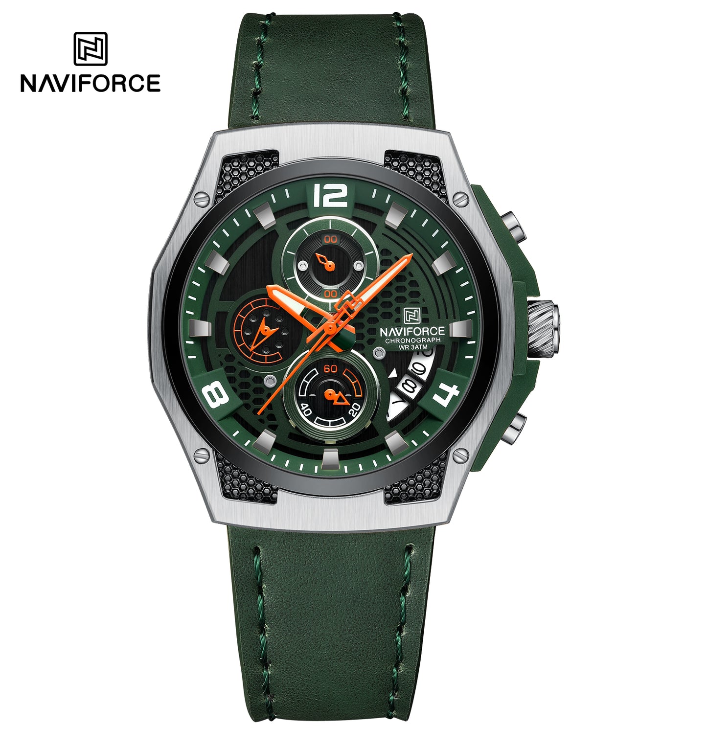 Naviforce Men Leather Chrono 8051