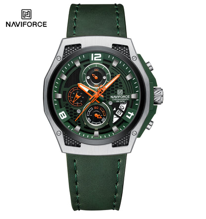 Naviforce Men Leather Chrono 8051