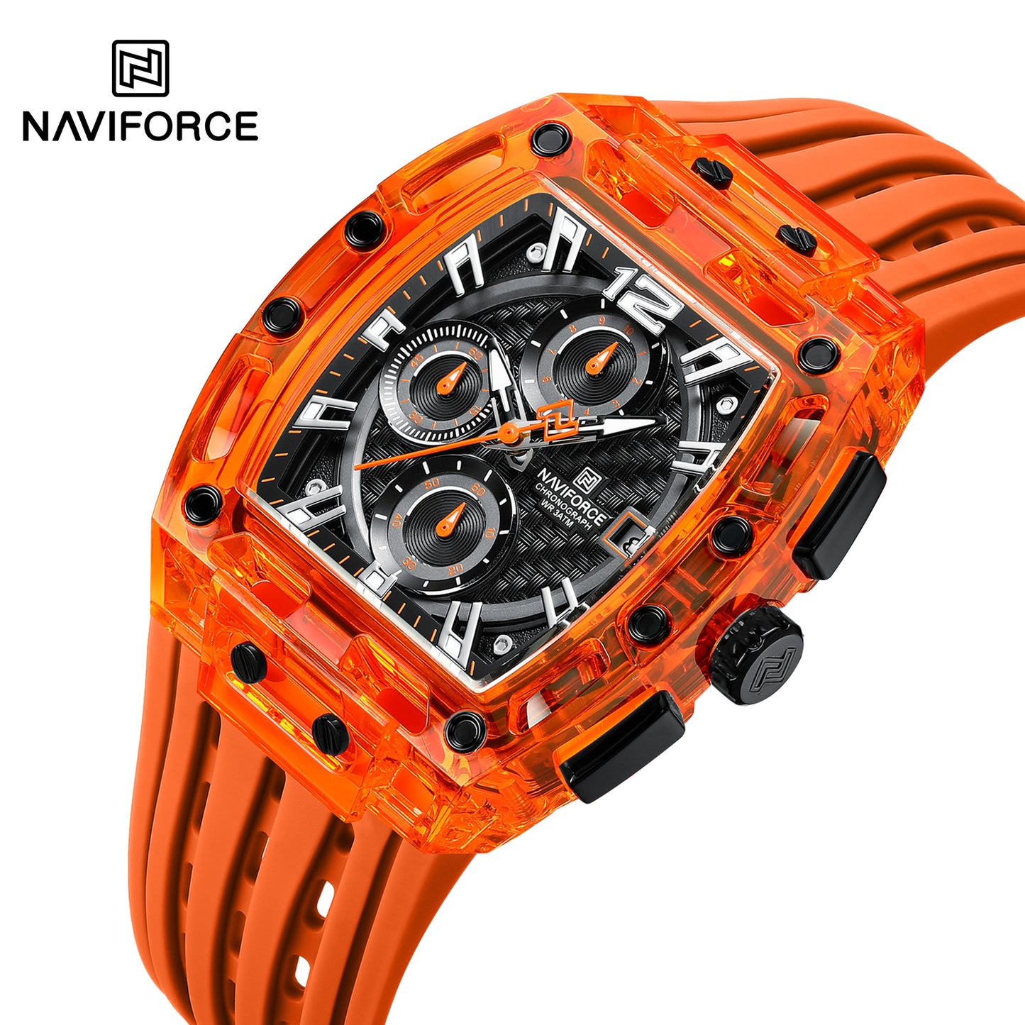 Naviforce Men Silicone Chrono 7105