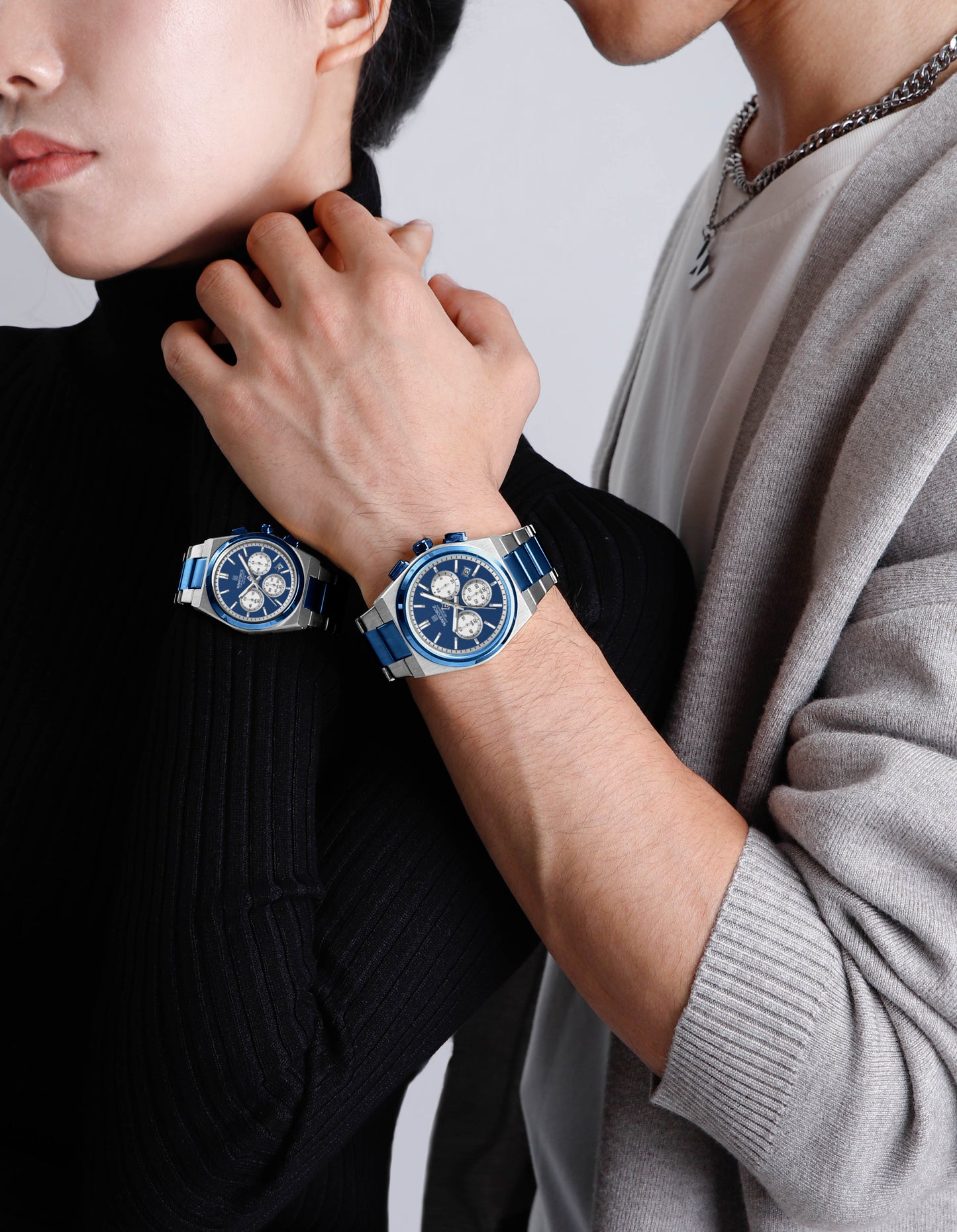 Naviforce Couple Chrono 8048
