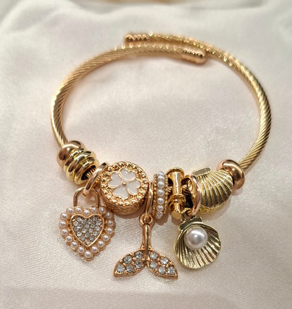 Charm Bangle Bracelet