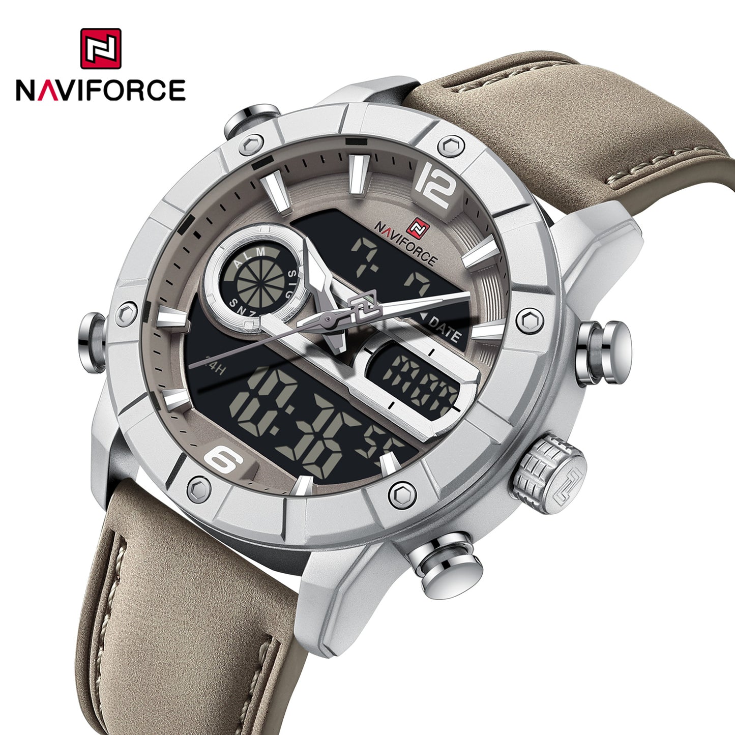 Naviforce Men Leather Double 9263