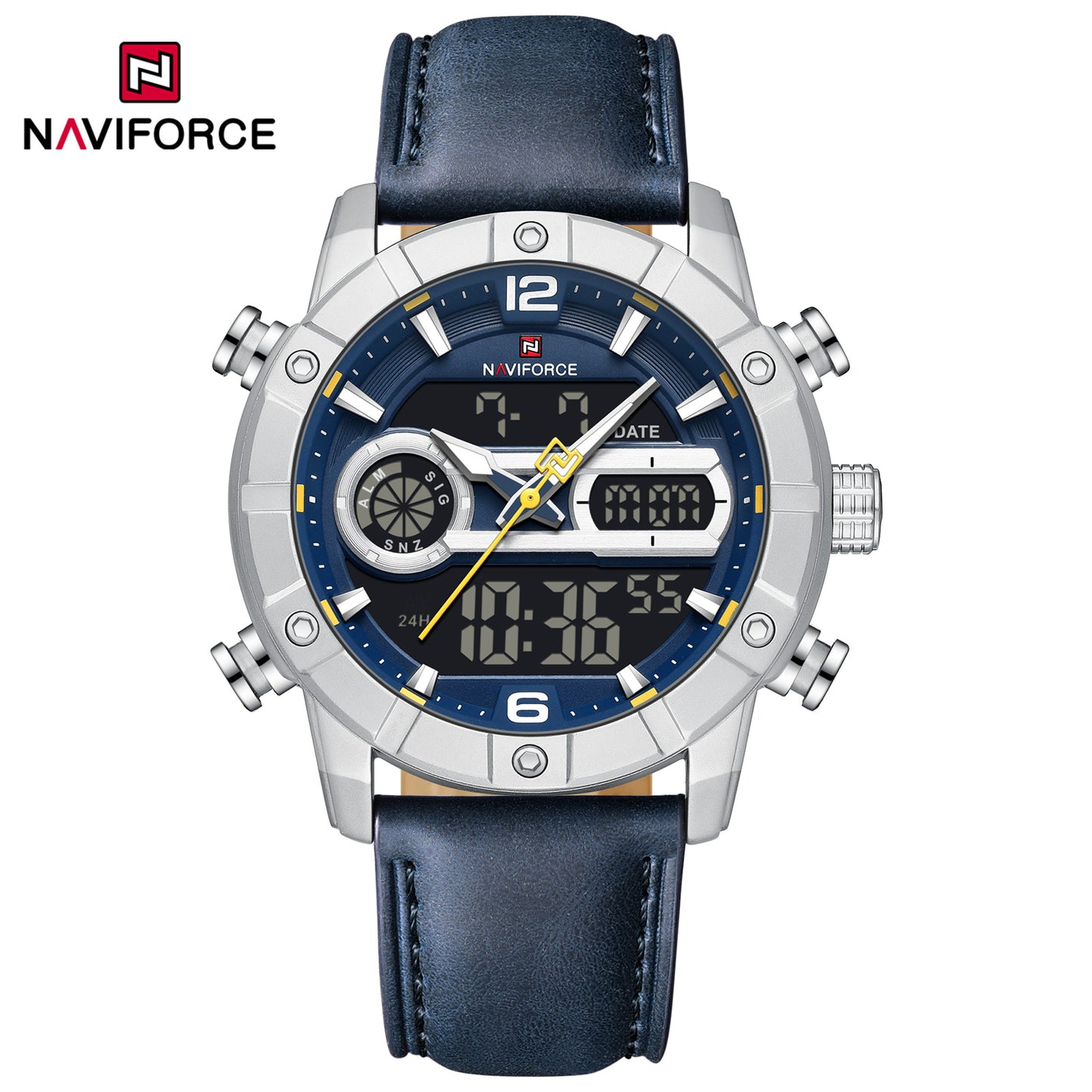 Naviforce Men Leather Double 9263