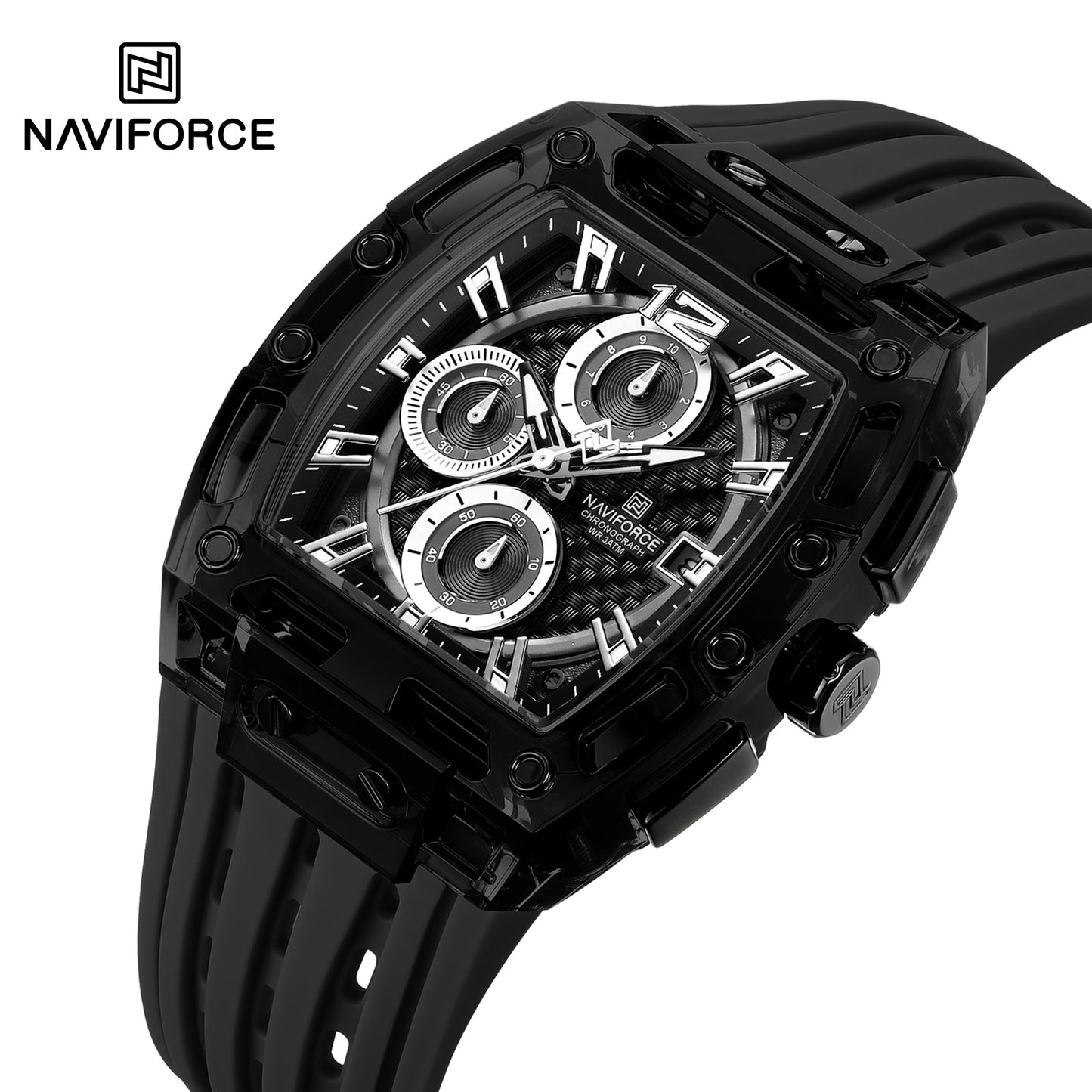 Naviforce Men Silicone Chrono 7105