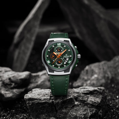 Naviforce Men Leather Chrono 8051