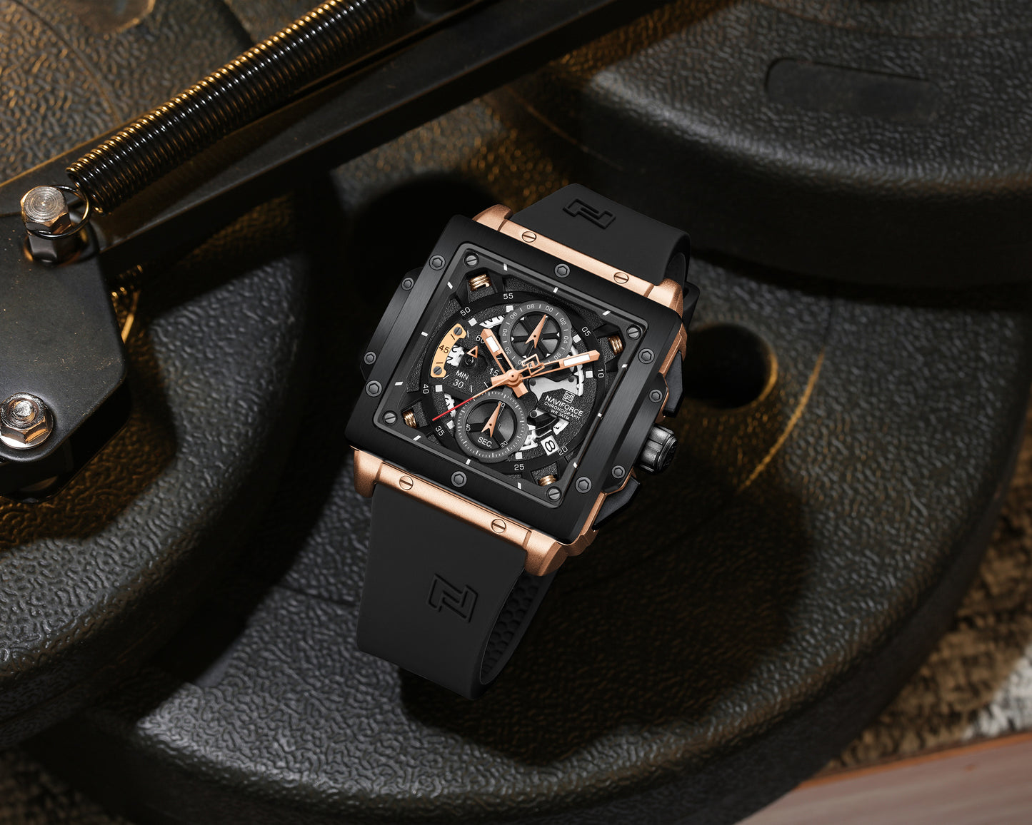 Naviforce Men Silicone Chrono 8064