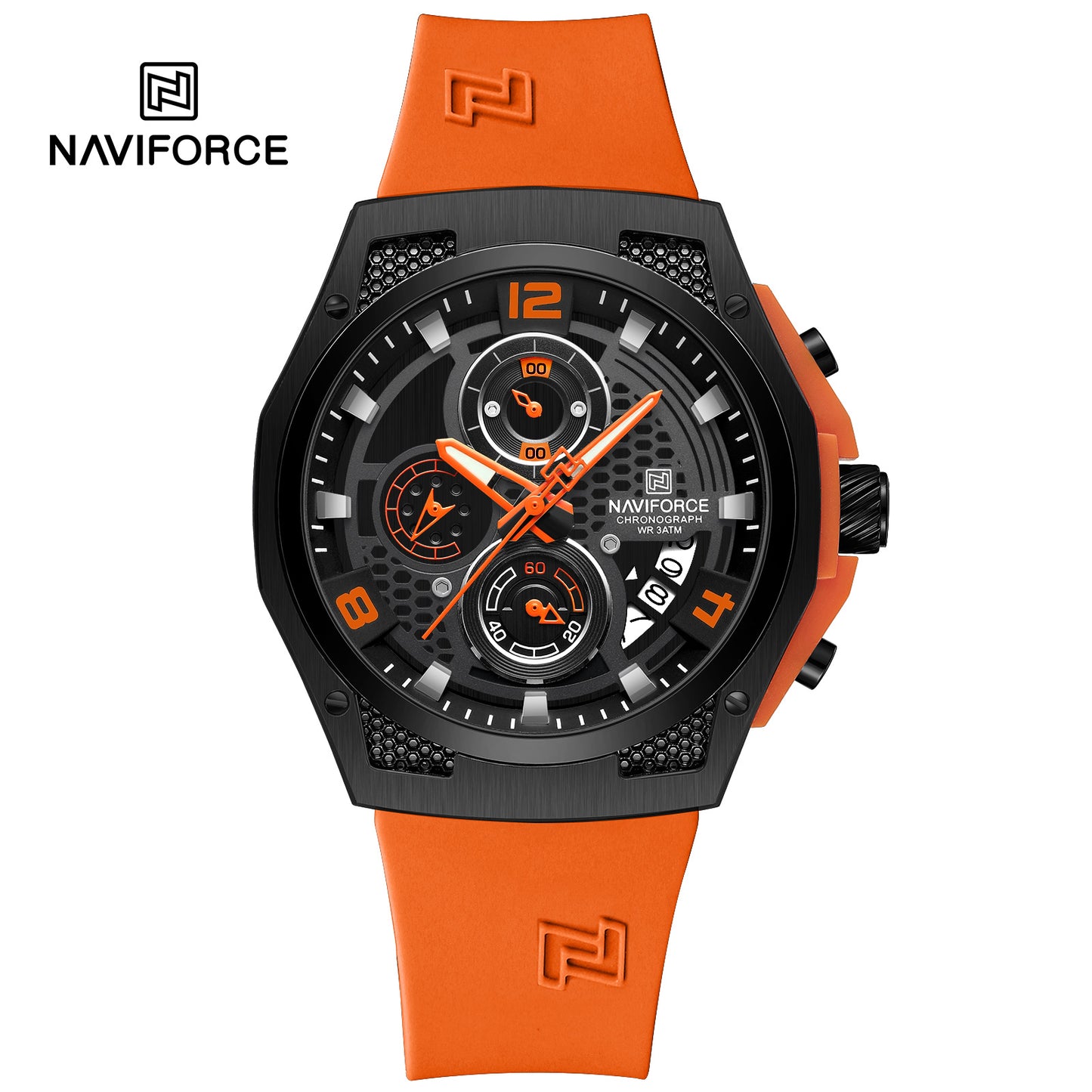 Naviforce Men Silicone Chrono 8051