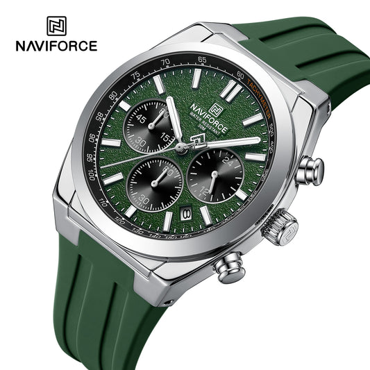 Naviforce Men Silicone Chrono 8080