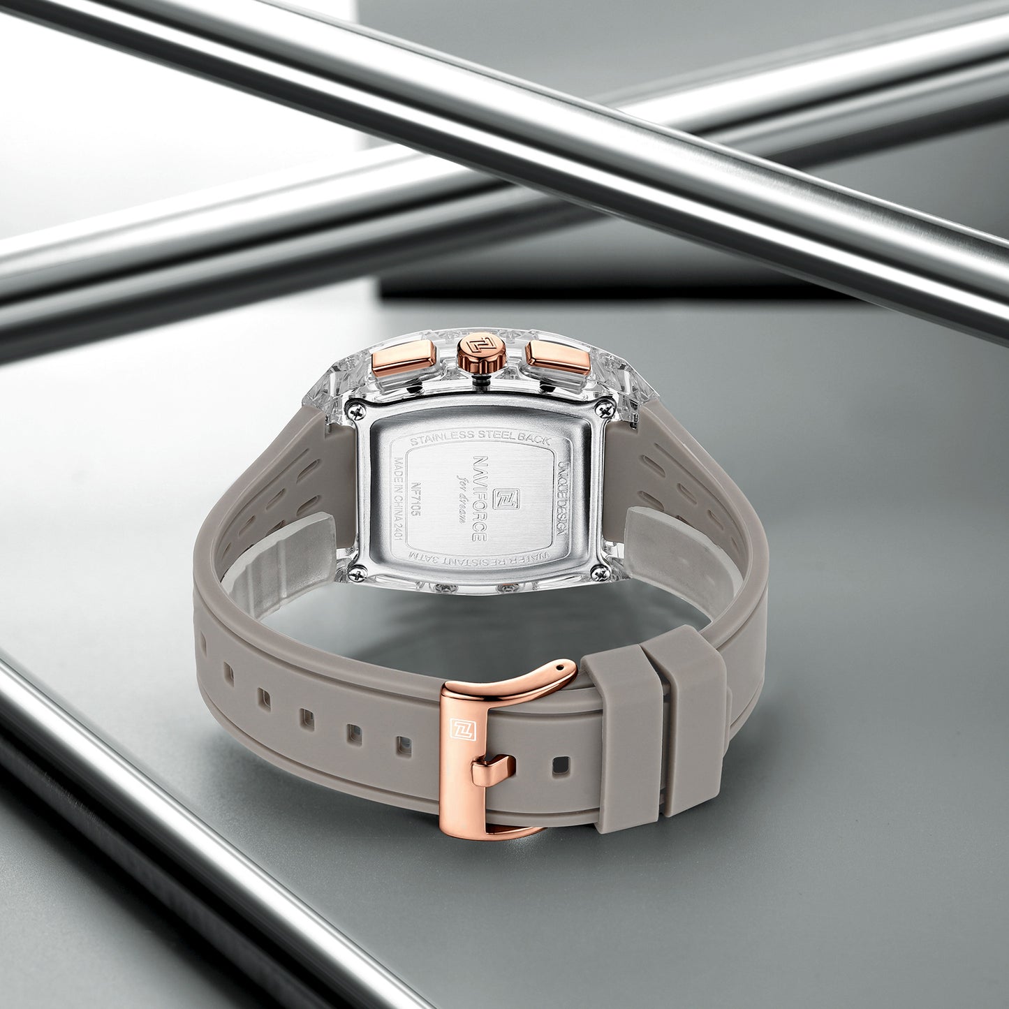 Naviforce Men Silicone Chrono 7105