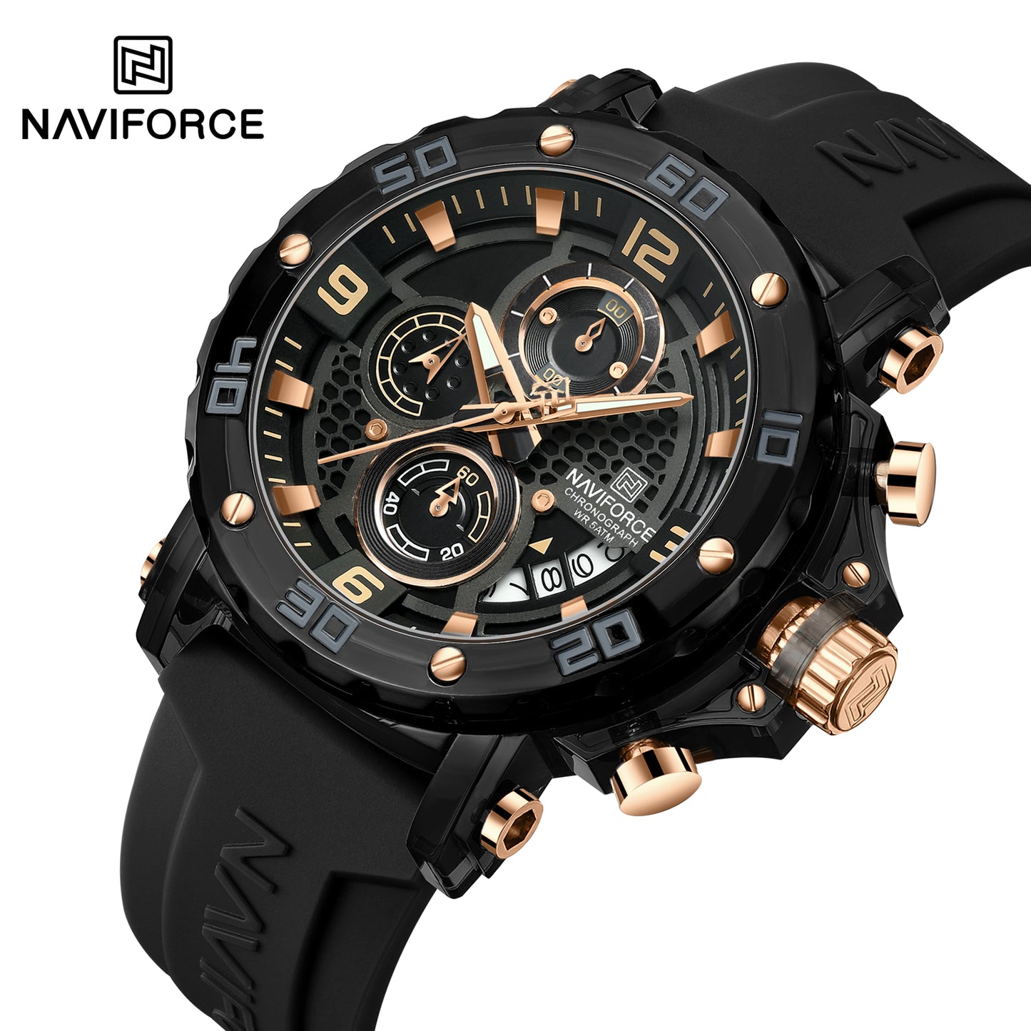 Naviforce Men Silicone Chrono 7123