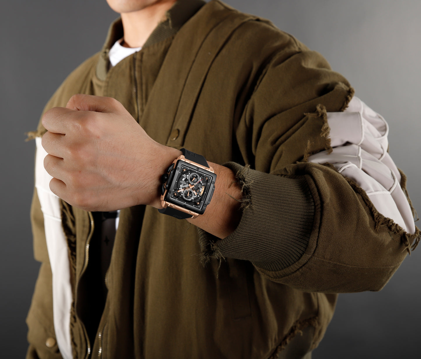 Naviforce Men Silicone Chrono 8064
