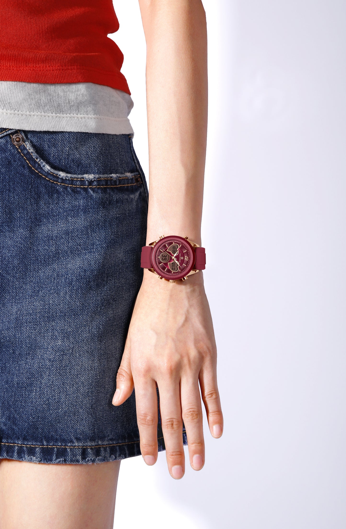 Naviforce Woman Double Silicone 5045